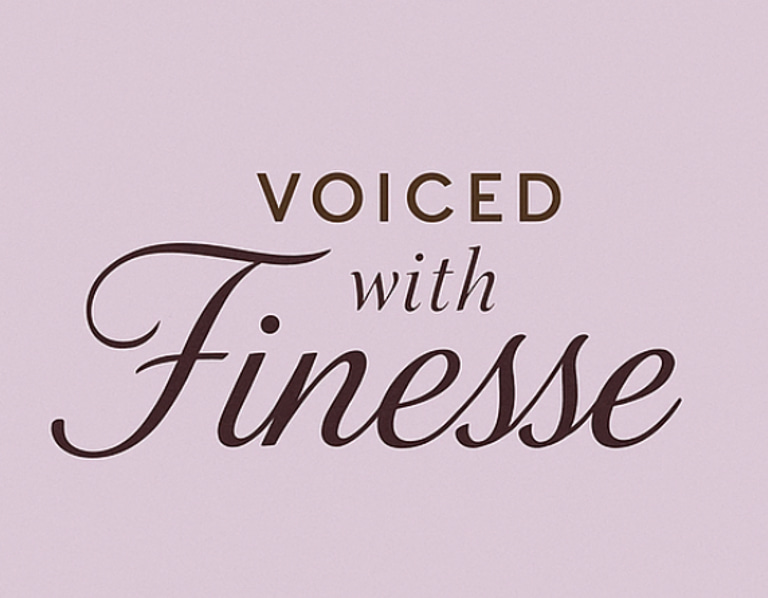 Voiced with Finesse logo
