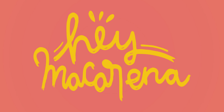 Hey Macarena logo