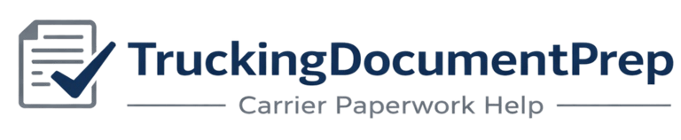 Trucking & Expedited Carrier Paperwork — Prepared the Right Way logo