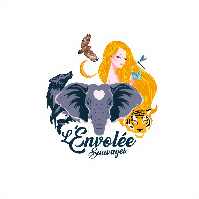 L'envolée sauvages Boutique de cadeaux personnalisées, Magnétisme et tirages de carte Avignon logo