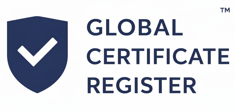 GLOBAL CERTIFICATE REGISTER logo