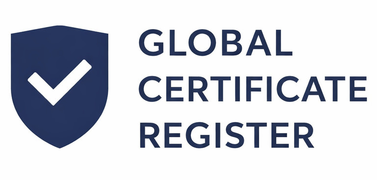 GLOBAL CERTIFICATE REGISTER logo