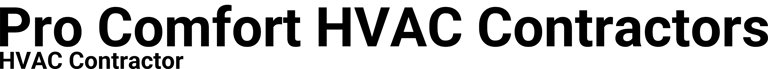 Pro Comfort HVAC Contractors logo