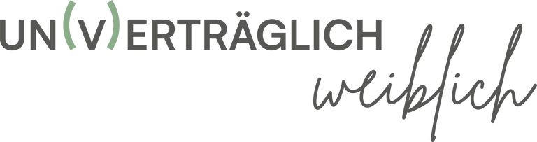Un(v)erträglich weiblich logo