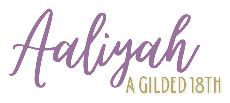 Aaliyah's Gilded 18th logo