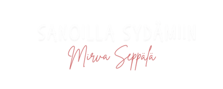 Sanoilla sydämiin - Mirva Seppälä logo