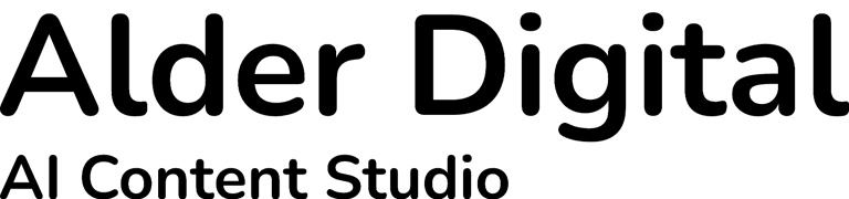 Alder Digital is a UK based AI content studio that builds automated content pipelines using AI avatars, video, dubbing and localisation, helping teams turn ideas into consistent, scalable output. logo