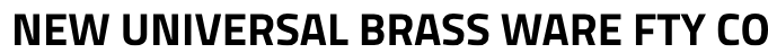 NEW UNIVERSAL BRASS WARE FTY CO logo