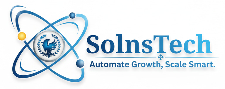 SolnsTech LLP Empowering Businesses Through Innovation, Automation & Digital IntelligenceAt SolnsTec logo