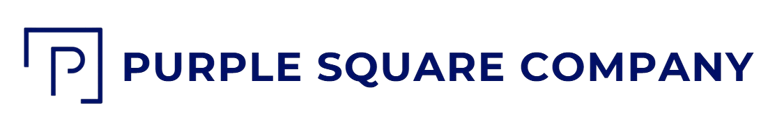 Purple square logo