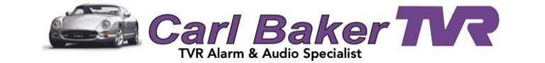 Carl Baker TVR Alarm & Audio Specialist logo