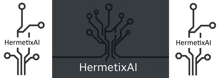 HermetixAI : "Master the AI Shift. Lead the Future." logo