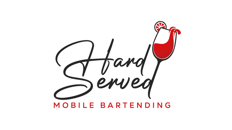 Hard served mobile bartending logo