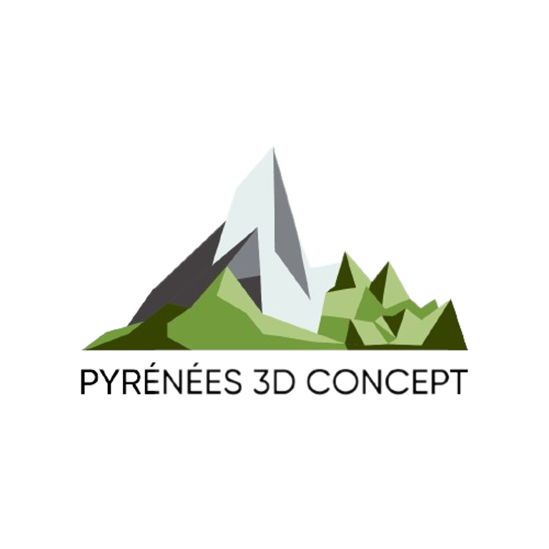 Pyrénées 3D Concept logo