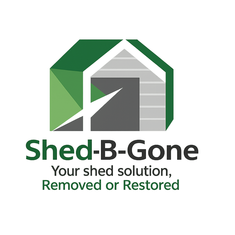 Shed-B-Gone logo