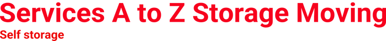 Services A to Z Storage Moving logo