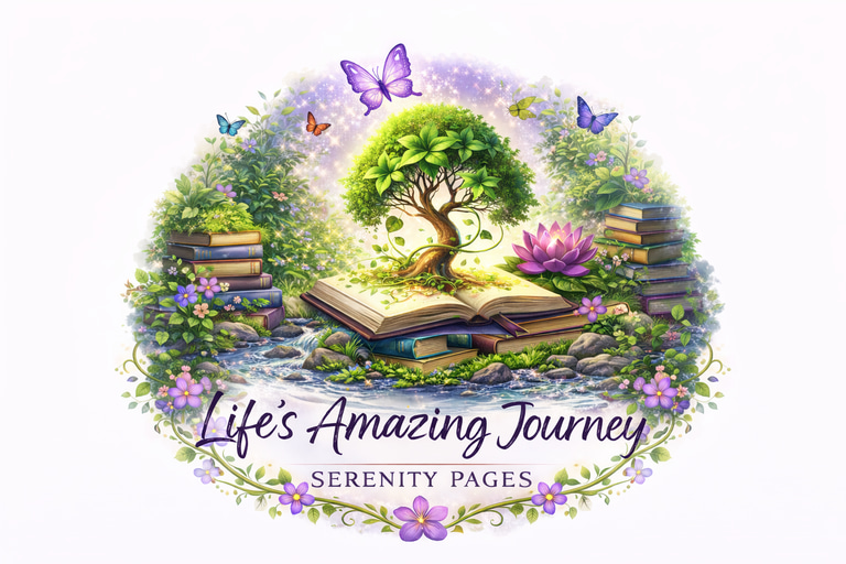 Life's Amazing Journey, Self-Care Planners, Affirmation Prompt Journals, Affirmation Cards, Grief Journals, Postive Journals, Anger Management, Emotion well being, support, mental health, workbooks, Anxiety and Depression, Stress Management, Self Confidence, Teen Girls Positive,  logo