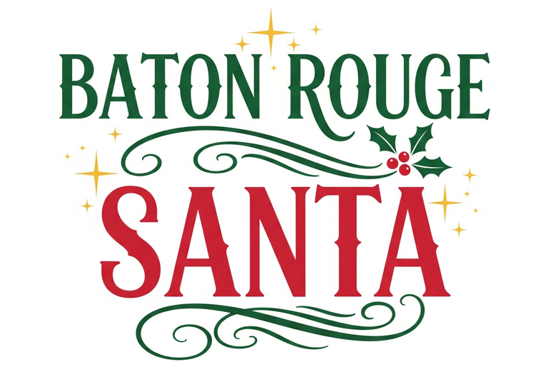 Baton Rouge Santa logo
