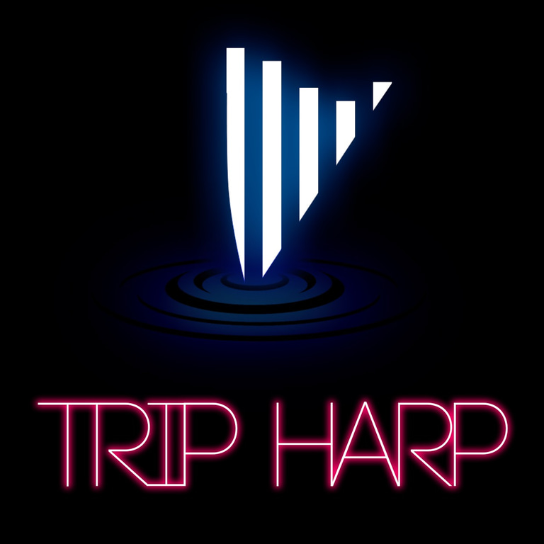 Trip Harp, musiques expérimentales, trip hop, avec harpe, groovebox, pédales d'effets logo