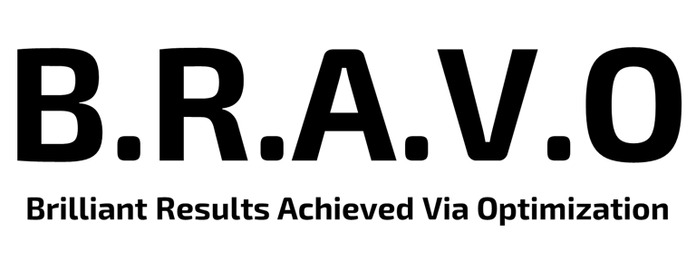 B.R.A.V.O | Brilliant Results Achieved Via Optimization logo