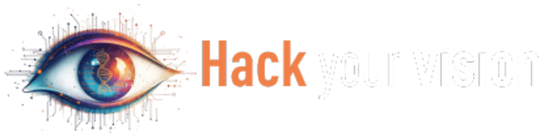 Hack your vision with insight and improve eyesight logo