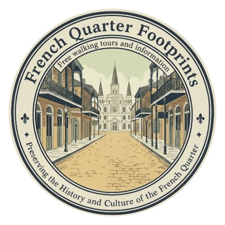 French Quarter Footprints Free Walking Tours and Tourist Information Center logo