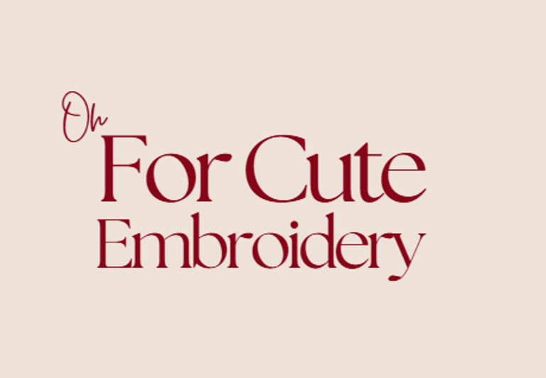 Ohforcuteembroidery logo