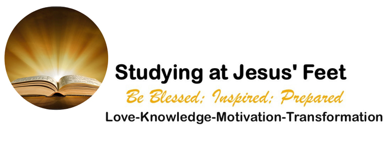 STUDYING AT JESUS' FEET logo