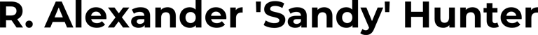 R. Alexander 'Sandy' Hunter logo