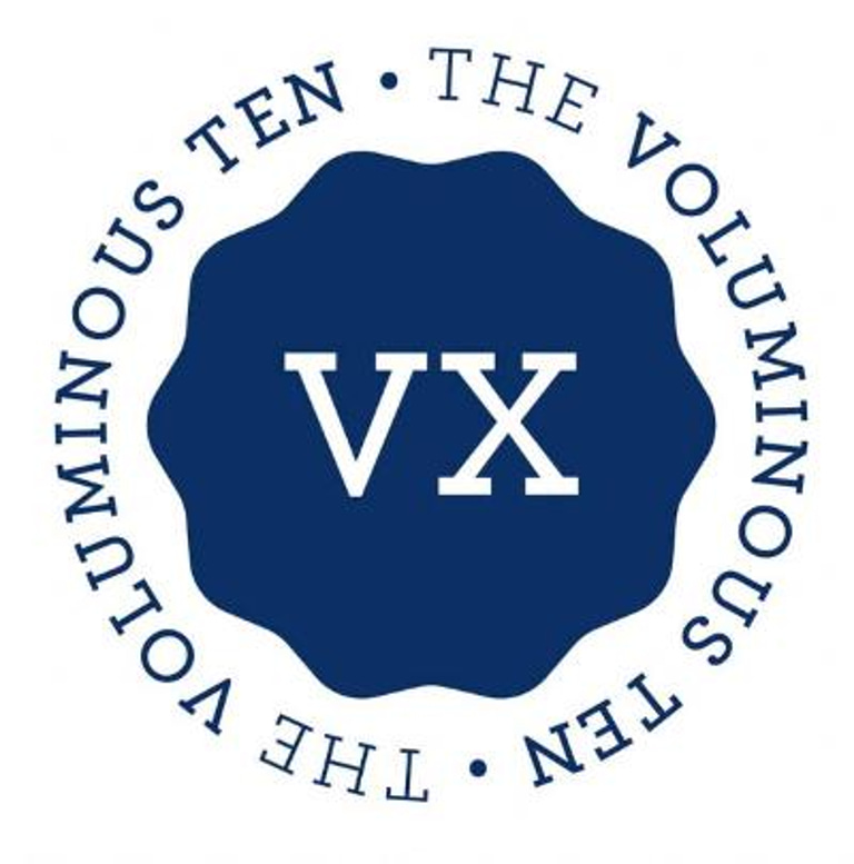 The Voluminous Ten logo