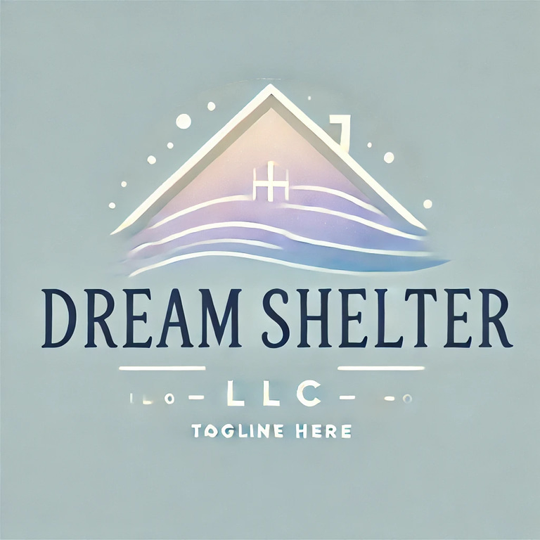 drop shipping home supply and Tax strategy on real estate logo