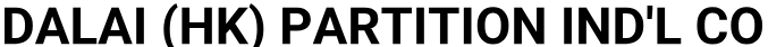 DALAI (HK) PARTITION IND'L CO logo