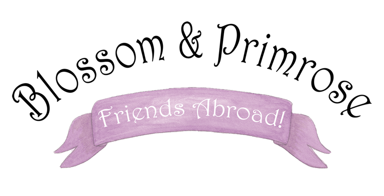 Blossom and Primrose, Friends Abroad! logo