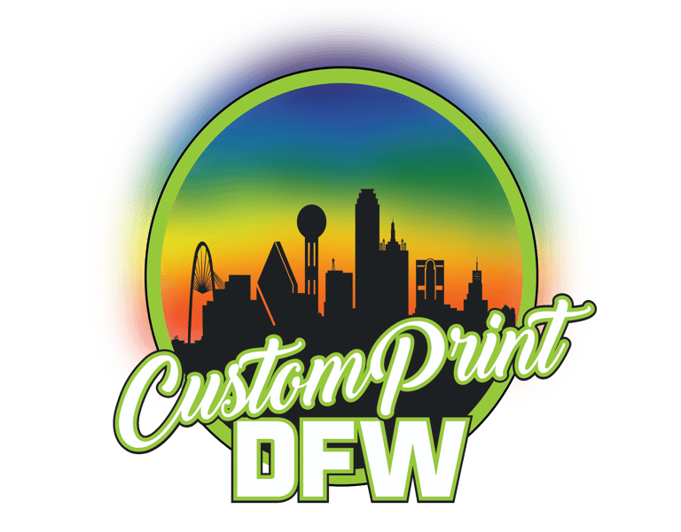 Custom Print DFW logo