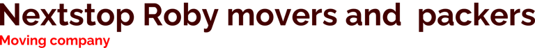 Nextstop Roby movers and  packers logo