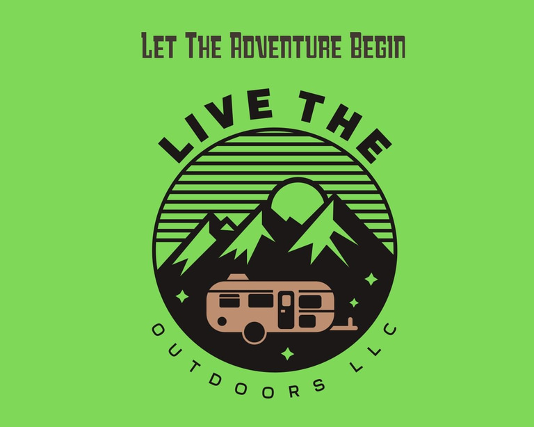 Camping and hunting logo