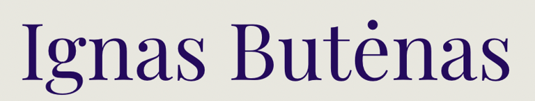Ignas Butėnas personal site logo
