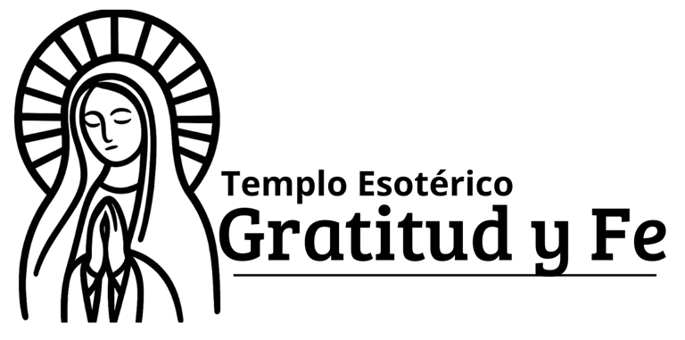 templo esotérico gratitud y fe logo