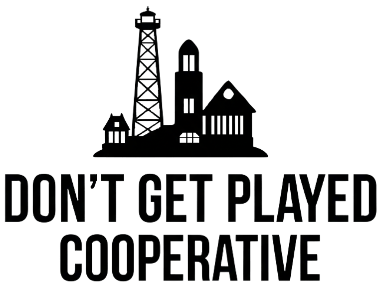 The Don't Get Play Cooperative logo