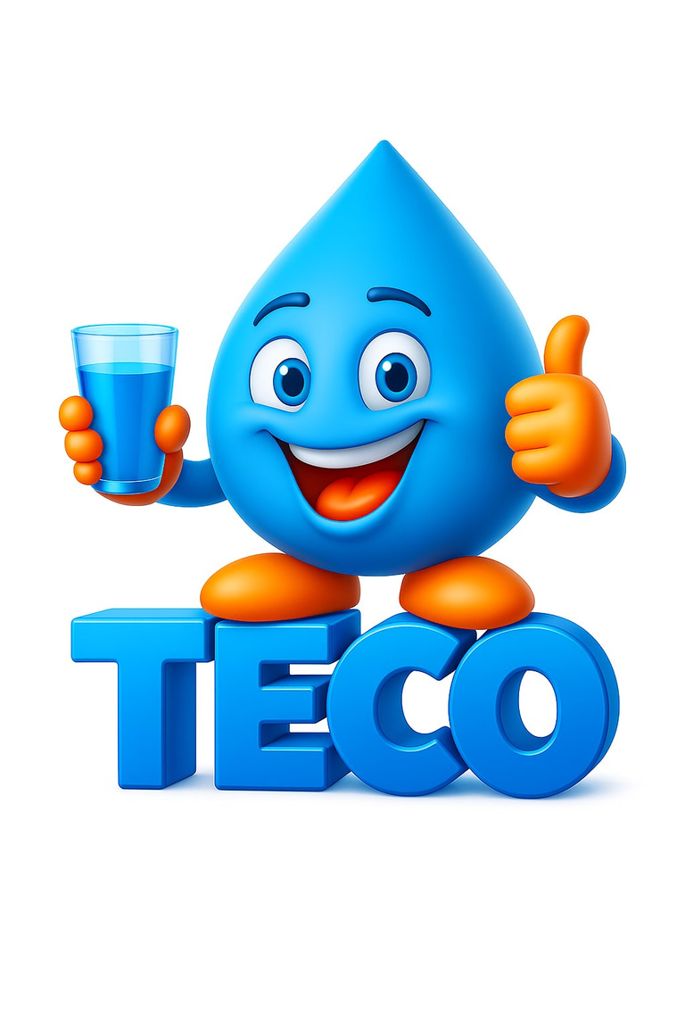 Água mineral Teco logo
