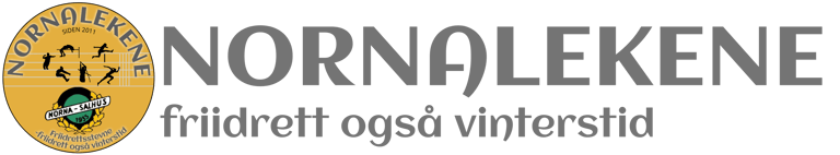 Nornalekene er et friidrettsstevne for barn, ungdom og voksne innendørs logo