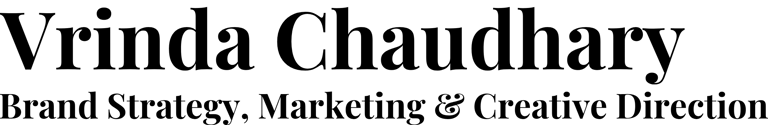 Vrinda Chaudhary | Brand Strategy, Marketing & Creative Direction logo