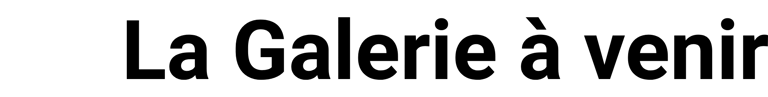 La Galerie à venir logo