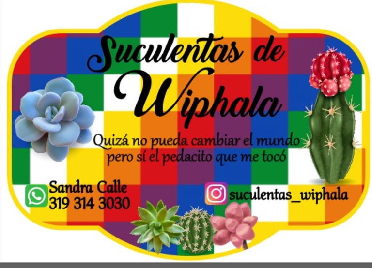 Suculentas Whiphala logo