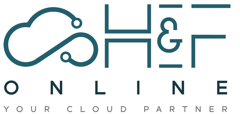 H & F Online logo