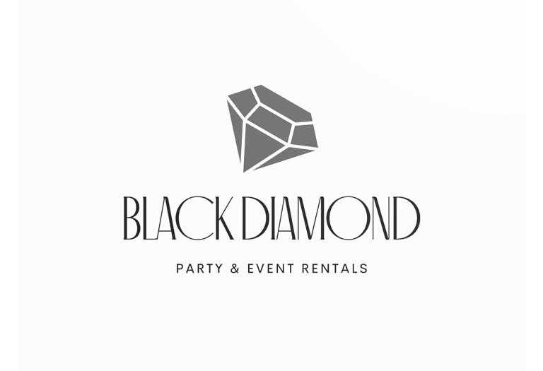 Black Diamond Party and Event Rentals logo