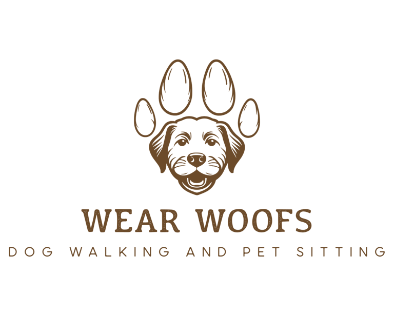 Wear Woofs dog walking logo