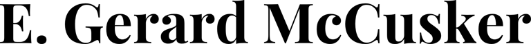 E. Gerard Mccusker logo