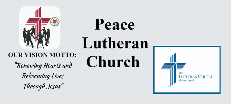 Peace Lutheran Church located in Cherokee Village Arkansas logo