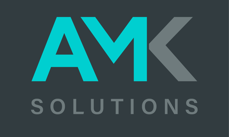 AMK SOLUTIONS allestimento negozi-corner-vetrine logo